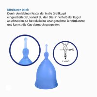 FEE Menstruationstasse 2er Sparset blau + violett